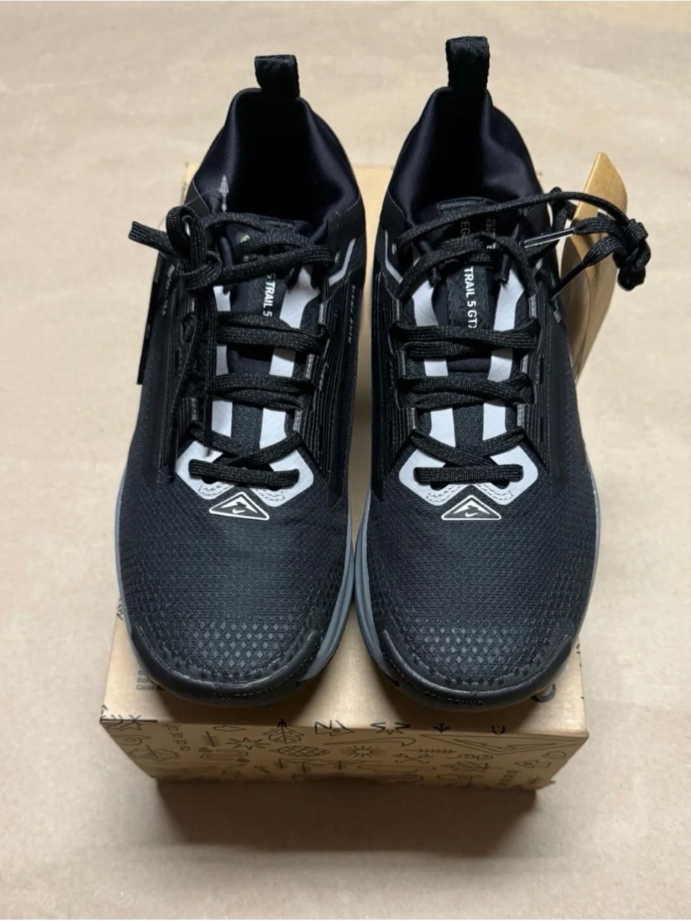 Nike Pegasus Trail 5 GORE-TEX Black Anthracite Mens size 7 Shoes NEW!